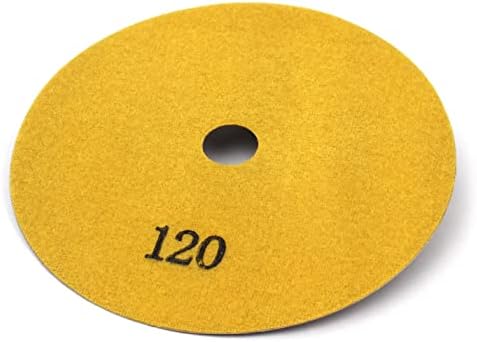 7" Electroplated Diamond Polishing Pads- Wet Dry Sanding Tile Stone Marble Granite Concrete Ceramics Glass(120 Grit)