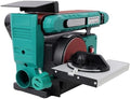 4x36 Inch Belt and Disc Sander Benchtop - 6" Sanding Station with Adjustable Angle, Bench Sander for Woodworking, Benchtop Belt Sander with Quick Tension Release