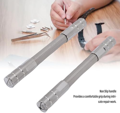 Fabater Double Ended Pin Vise, 2 Pcs DIY Hand Drill Pin Vise, Double Ended Drill Bit Stranding Tool, 4.7in Wire Twisting Tools for Jewelry Making, DIY Hairpin Keychain Bracelets