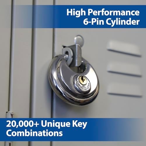PACLOCK's Disc Padlock PRO™ Series, Stainless Steel, Keyed Alike DL5,