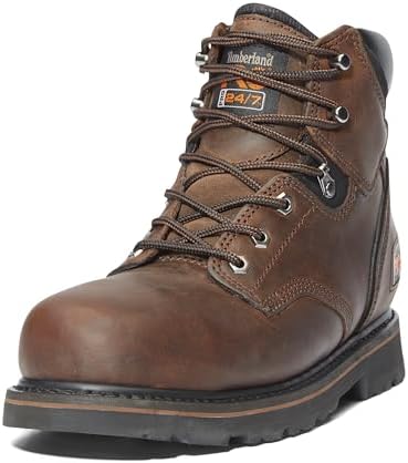 Timberland PRO Men's Pit Boss 6 Inch Steel Safety Toe Industrial Work Boot