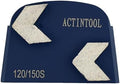 Diamond Two Arrow Segments Metal Bond Tooling for Lavina Floor Grinder (Pack of 3)