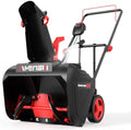 21-Inch Electric Snow Blower, 15-Amp, with LED Light for Patios Deck Yard Driveway(AM7521)