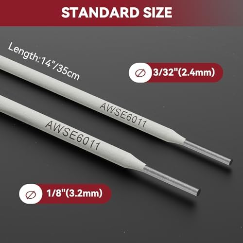 ARCCAPTAIN E6011 Welding Rods 3/32" 2LB Carbon Steel Stick Electrodes