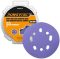 POWERTEC PRO 50PK, 5 Inch Sanding Discs Hook and Loop, 60 Grit, Zirconia Orbital Sander Sandpaper for 5 & 8 Hole Random Orbital Sanders - Automotive, Paint, Metal, Woodworking (45306Z-50)