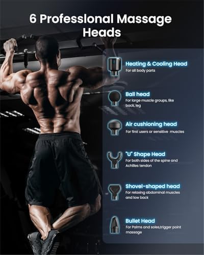 RENPHO Power+ Thermacool Massage Gun with Heat and Cold