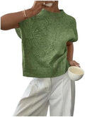 SOLY HUX Women's Short Sleeve Business Casual Sweater