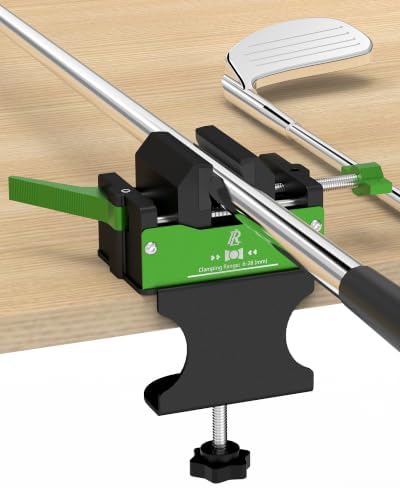 Golf Club Vise Clamp, Golf Grip Replacement Kit, No-Drill Golf Grip Station
