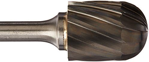 Drill America SC-7NF Carbide Burr/Rotary File Cylindrical Radius End None-Ferrous for Aluminum 3/4" Dia. x 1" Cut Length with 1/4" Shank and 2-3/4" Overall Length, DUL Series