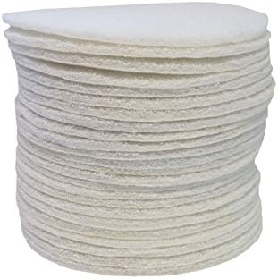 STARCKE Premium 6 Inch Non Woven Surface Conditioning Discs - for Dry Sanding Countertops, Auto Body Repair, Marine, Paint, Plastics, Metal and Fiberglass (White, 25 Pack)
