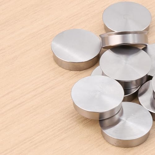 HONGDUI 10PCs Bench Top Protector for 20mm Dog Hole- MFT System Dog Hole Cover for Woodworking Workbenches (Aluminum)