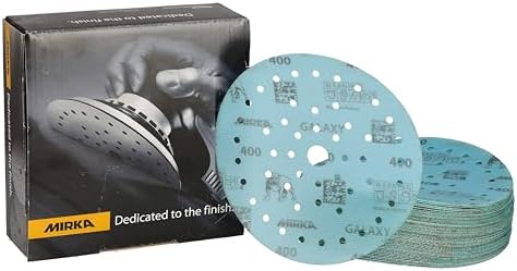 Mirka Galaxy Multifit Sandpaper 6 inch Grit 400 50 Discs Pack