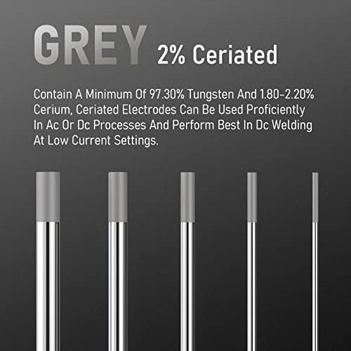 YESWELDER TIG Welding Tungsten Electrode 2% Ceriated