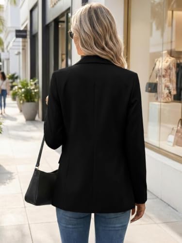 Mina Self Women's Business Casual Blazer Slim Fitted Lightweight Jacket