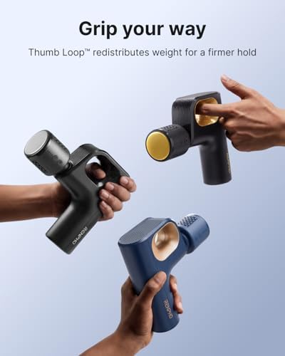 RENPHO Active Mini Thermacool Massage Gun with Heat and Cold, Thumb Loop