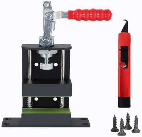 Golf Club Vise for Regripping – Heavy Duty Aluminum Shaft Holder with Knife