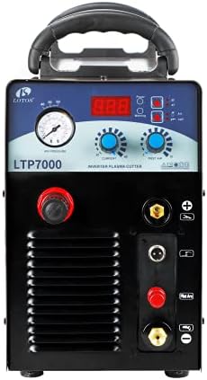 LOTOS LTP7000 70Amp Non-Touch Pilot Arc Plasma Cutter, Brown, 7/8" Inch Clean Cut