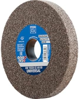 Pferd 6" Bench Grinding Wheel, Universal, Aluminum Oxide, 3/4" Thick, 1" Arbor Hole, 80 Grit, 4140 Maximum RPM - Part 61742