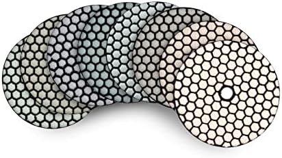 DT-DIATOOL Dry Diamond Polishing Pads 4 Inch for Granite Marble Quartz Stone Countertop Tiles Mixed Grits