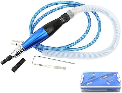Pneumatic Ultrasonic Grinding Machine Reciprocating Ultrasonic Polishing Machine Ultrasonic Vibration Grinder (Blue)