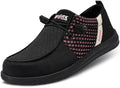LARNMERN Steel Toe Loafers Women Slip On Work Safety Shoes Walking Sneakers