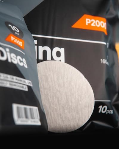 CARPRO Sanding Discs - Silicon Carbide Sanding Foam Pads, Remove Paint Defects While Keeping OEM Appearance, Wet or Dry Sanding - P2000 - (6" Pack of 10)