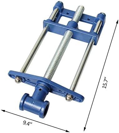 HFS(R) 10.5 Inch Heavy Duty Front Screw Woodworking Bench Vise for Workbench, Chrome Plating Leg Vise Hardware