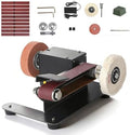 6-In-1 Mini Belt Sander Mini Belt Sander, Electric Small Sander Knife Sharpener Supplies, 7 Adjustable Speed, 795 Motor, Metal Wood DIY Handcraft, Tool & Knife Sharpening (Advanced Kit).