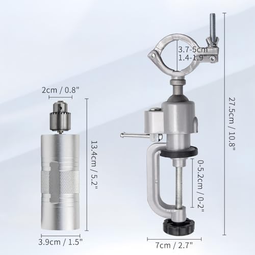 BAUSATZ Leather Polishing Machine, Leather Edge Burnishing Machine, Electric Leather Edge Burnisher Polisher Tool 10pcs Leather Burnisher Bits, Adjustable Speed (0-24000RPM) Polishing Grinding Machine