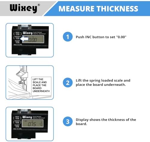 Wixey WR510 Electronic Digital Readout Kit for Portable Planers, Multi