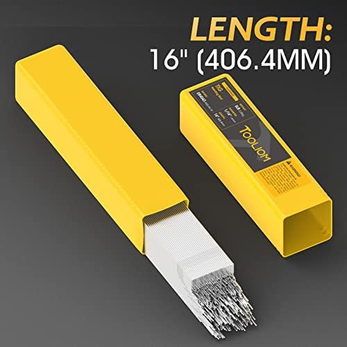 TOOLIOM ER4043 Aluminum TIG Rods, 1/16 x 16", 5 lb