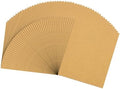 50 Pcs 60 Grit Sandpaper 9 x 11 Inch Sand Paper Alumina Gold