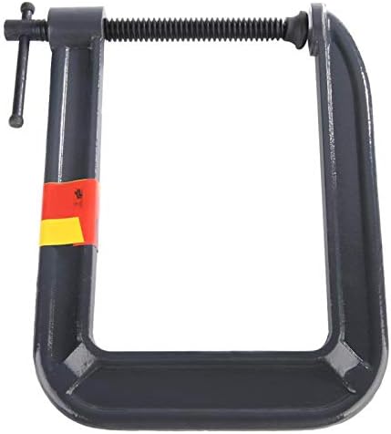 Steel C-Clamp, C Clamps Malleable Steel, Heavy Duty G-Type Woodworking C-Clamp, Jaw Opening, DIY Carpentry Clamping Device,for Woodworking, Welding(100mm/185mm)
