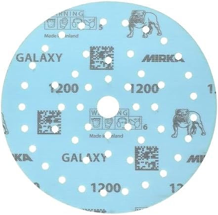 Mirka - Sanding Discs - Galaxy Multifit 6 inch 1200 Grit 50 Pack