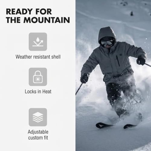 Billabong Ski Jacket Men - Waterproof Shell, Hooded Warm Winter Snow Coat