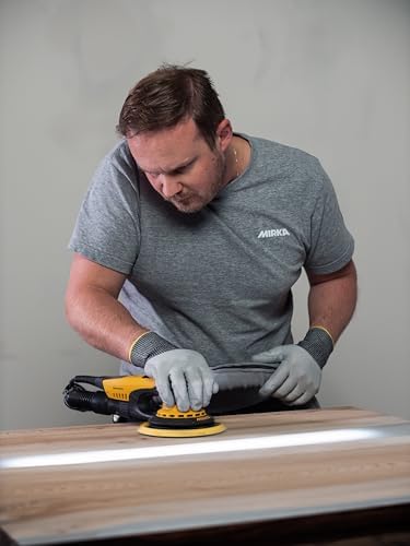Mirka DEROS 650X CV - 6" Hook & Loop, 5.0mm Random Orbital Sander with Case - 110V Electric Power Tool for Woodworking, Drywall, Automotive Car & Wood Sanding - Professional Dust-Free Sander
