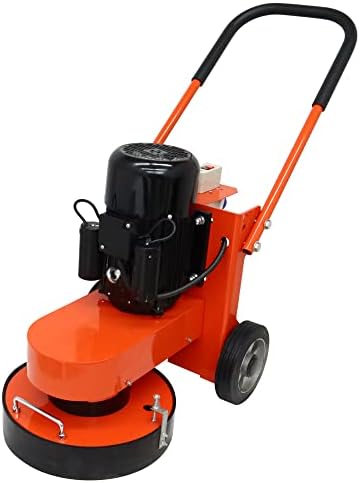 Hand-push Cement Ground Grinder Epoxy Floor Grinding Machine Concrete Cement Ground Grinding Polisher Adjustable Floor Surfacing Grinder 220V