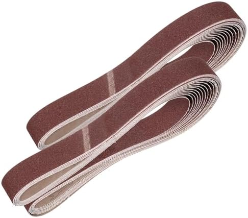 HARFINGTON 2 x 72 Inch Sanding Belts, 72 Pcs 60 Grits Aluminum Oxide