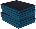 Utoolmart Sanding Sponge Sanding Blocks, 100 Grit Wet Dry Sandpaper Sponge, Washable and Reusable Sand Sponge Kit, for Kitchen Cookware Cleaning and Rust Removal of Rusted Metal, Blue, 8 Pcs