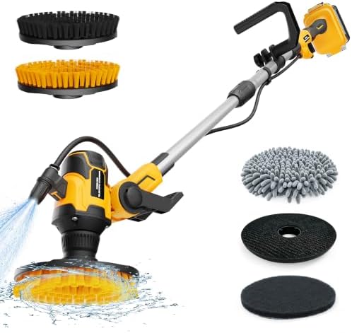 Cordless Electric Power Scrubber Compatible with DeWalt 20V Max Battery