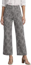 Cicy Bell Womens Cropped Wide Leg Jeans High Waisted Baggy Denim Ankle Pant