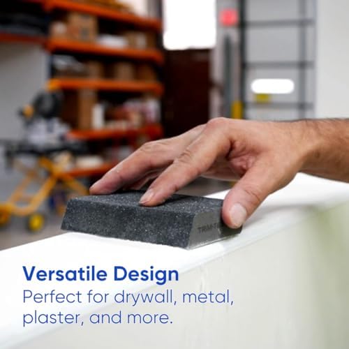 24 Pack Trim-Tex Dual Angle Sanding Block, Medium/Fine Grit | 40% Larger, Prevents Gouging & Scuffing for Flawless Finish | Model #885 | Family-Owned, USA-Made