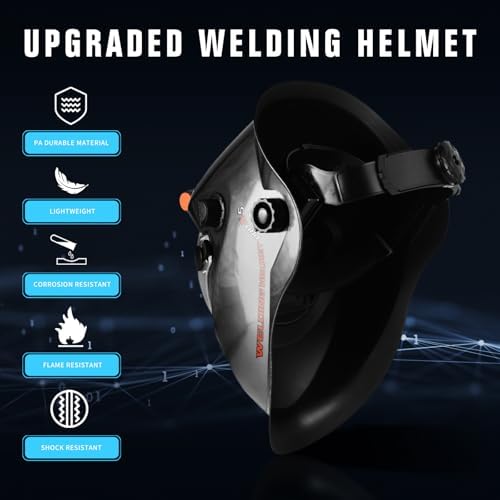 TRQWH Auto Darkening Welding Helmet with Light True Color Welding Hood