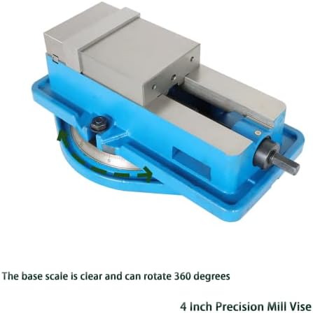 4 Inch Accuracy Mill Vise with 360 Degree Swiveling Base