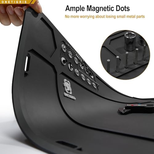 OneTigris Gun Clean Mat Magnectic for Table, Extra Large 48"x16" Anti-Slip Rubberized Repair Mat for Gun Parts, Protects Work Surface from Solvents and Oils
