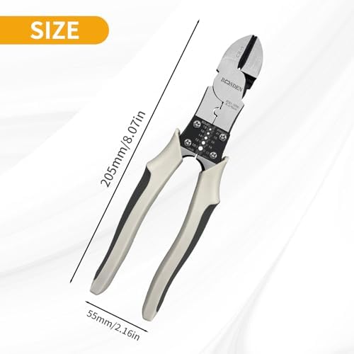 BOOSDEN Diagonal Cutter Pliers 8 inch Compound Side Cutting Plier