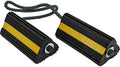 Buyers Products WC24483 Heavy Duty Wheel Chock Set, 4x4x8 Rubber Wheel Chocks with 36 Inch Nylon Rope, Rust & Chemical Proof, Reflective Tape, for Trucks, Utility Vehicles, Ground Support Equipment