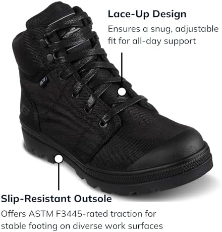 Skechers Women's Rotund Darragh Work Lace-Up Safety Toe Boots