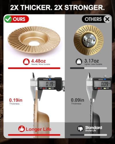 4 PCS Angle Grinder Wood Carving Disc Set Flat Grinding Polishing Wheel Pad