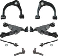 TRQ Front Steering & Suspension Kit Control Arm with Ball Joint Tie Rod